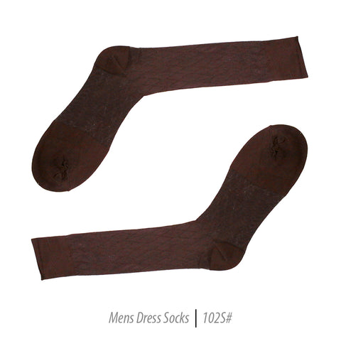 Men's Short Nylon Socks 102S - Brown