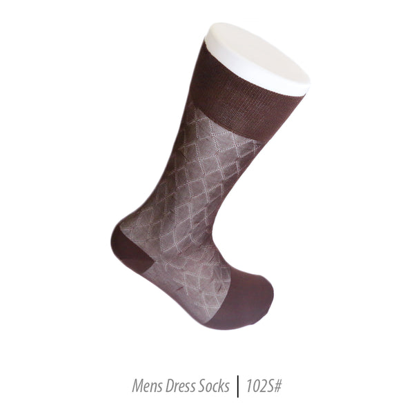 Men's Short Nylon Socks 102S - Brown - FHYINC best men's suits, tuxedos, formal men's wear wholesale