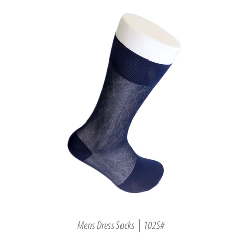 Men's Short Nylon Socks 102S - Navy