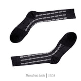 Men's Short Nylon Socks 107S - Black/Silver - FHYINC best men's suits, tuxedos, formal men's wear wholesale