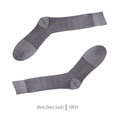 Men's Short Nylon Socks 108S - Grey
