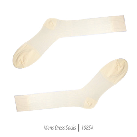 Men's Short Nylon Socks 108S - Bone