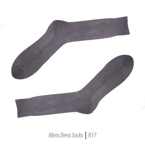 Men's Short Nylon Socks R17 - Grey