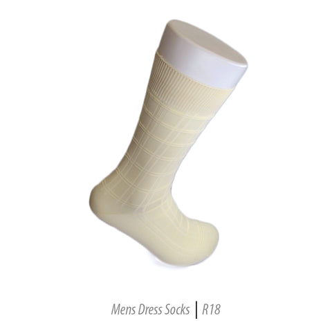 Men's Short Nylon Socks R18 - Bone