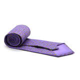 Sailboat Purple Necktie with Handkerchief Set - FHYINC best men's suits, tuxedos, formal men's wear wholesale
