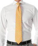 Cow Citrus Necktie with Handkerchief Set - FHYINC best men's suits, tuxedos, formal men's wear wholesale
