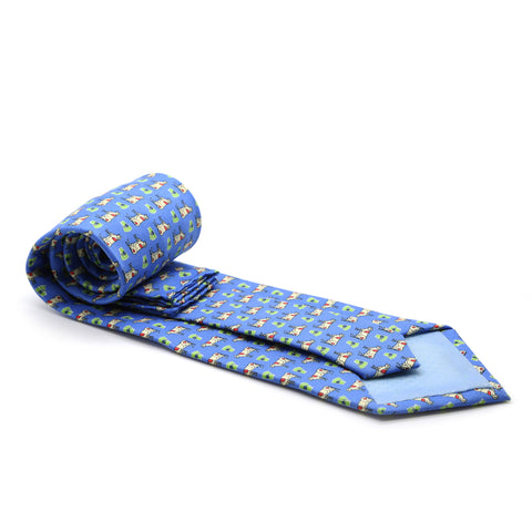 Cow Royal Necktie with Handkerchief Set