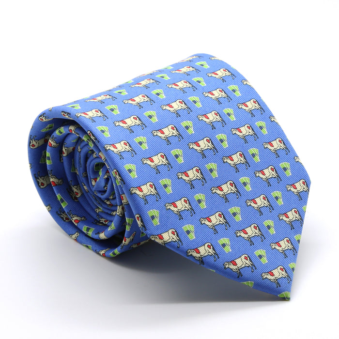 Cow Royal Necktie with Handkerchief Set - FHYINC best men's suits, tuxedos, formal men's wear wholesale