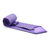Carriage Driver Purple Necktie with Handkerchief Set - FHYINC best men's suits, tuxedos, formal men's wear wholesale