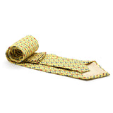 Carriage Driver Yellow Necktie with Handkerchief Set - FHYINC best men's suits, tuxedos, formal men's wear wholesale