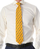 Cow Yellow Necktie with Handkerchief Set - FHYINC best men's suits, tuxedos, formal men's wear wholesale