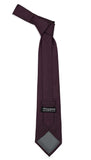 Premium Microfiber Deep Purple Necktie - FHYINC best men's suits, tuxedos, formal men's wear wholesale