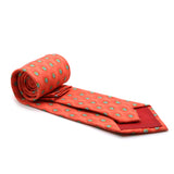 Feather Orange Necktie with Handkerchief Set - FHYINC best men's suits, tuxedos, formal men's wear wholesale