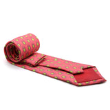 Feather Pink Necktie with Handkerchief Set - FHYINC best men's suits, tuxedos, formal men's wear wholesale