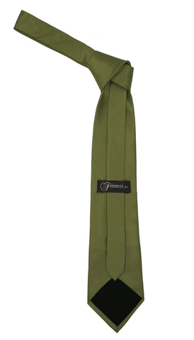 Premium Microfiber Forest Green Necktie