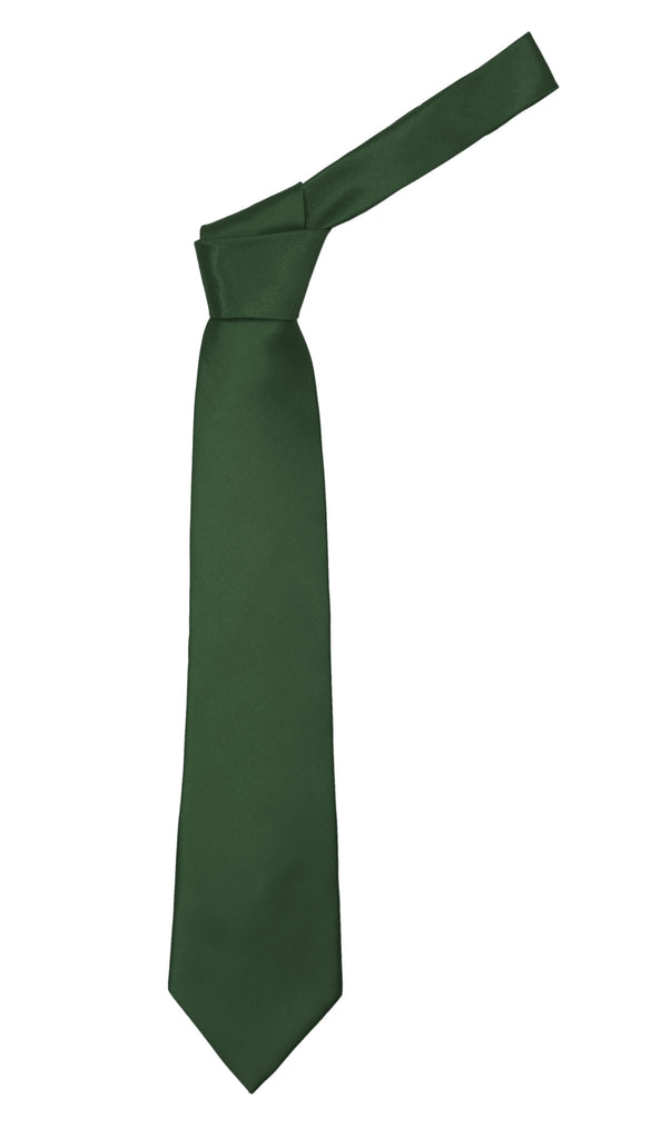 Premium Microfiber Hunter Green Necktie - FHYINC best men