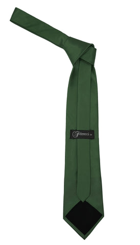 Premium Microfiber Hunter Green Necktie