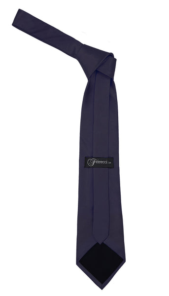 Premium Microfiber Indigo Blue Necktie - FHYINC best men's suits, tuxedos, formal men's wear wholesale
