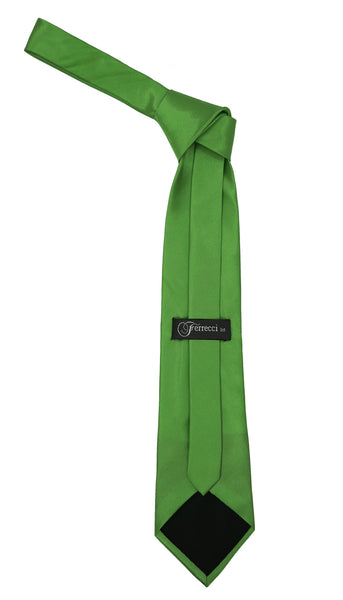 Premium Microfiber Kelly Green Necktie - FHYINC best men's suits, tuxedos, formal men's wear wholesale