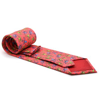 Octopus Coral Necktie with Handkerchief Set - FHYINC best men's suits, tuxedos, formal men's wear wholesale