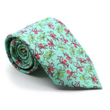 Octopus Turquoise Necktie with Handkerchief Set - FHYINC best men's suits, tuxedos, formal men's wear wholesale