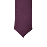 Super Skinny Dark Purple Shiny Slim Tie - FHYINC best men's suits, tuxedos, formal men's wear wholesale