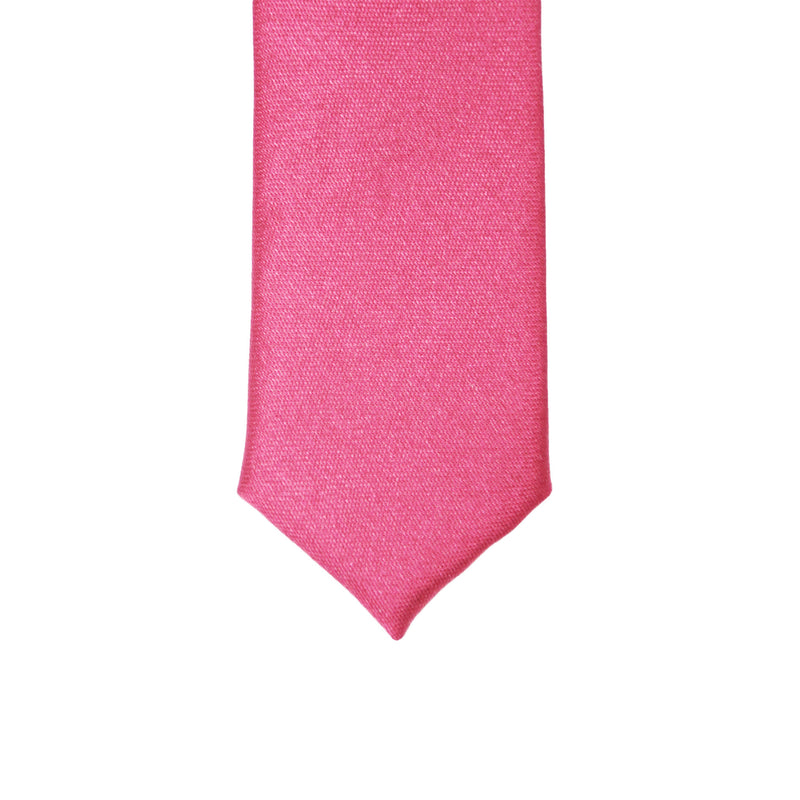 Super Skinny Fuchsia Shiny Slim Tie - FHYINC best men's suits, tuxedos, formal men's wear wholesale