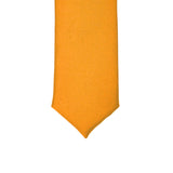Super Skinny Orange Shiny Slim Tie - FHYINC best men's suits, tuxedos, formal men's wear wholesale