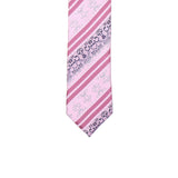 Super Skinny Stripe Pink Slim Tie - FHYINC best men's suits, tuxedos, formal men's wear wholesale