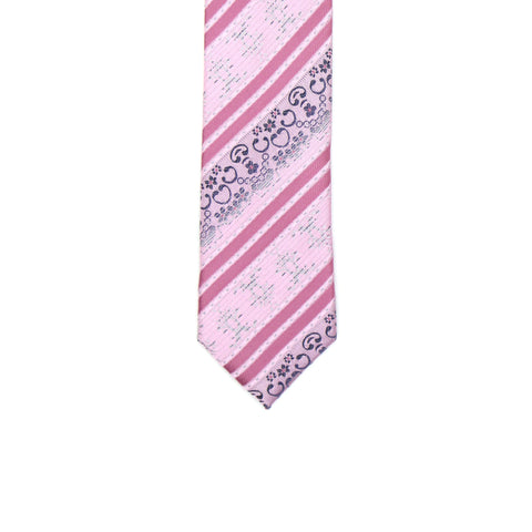 Super Skinny Stripe Pink Slim Tie