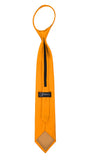 Satine Orange Zipper Tie with Hankie Set - FHYINC best men's suits, tuxedos, formal men's wear wholesale