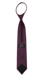 Satine Plum Zipper Tie with Hankie Set - FHYINC best men's suits, tuxedos, formal men's wear wholesale