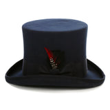 Premium Wool Navy Top Hat - FHYINC best men's suits, tuxedos, formal men's wear wholesale