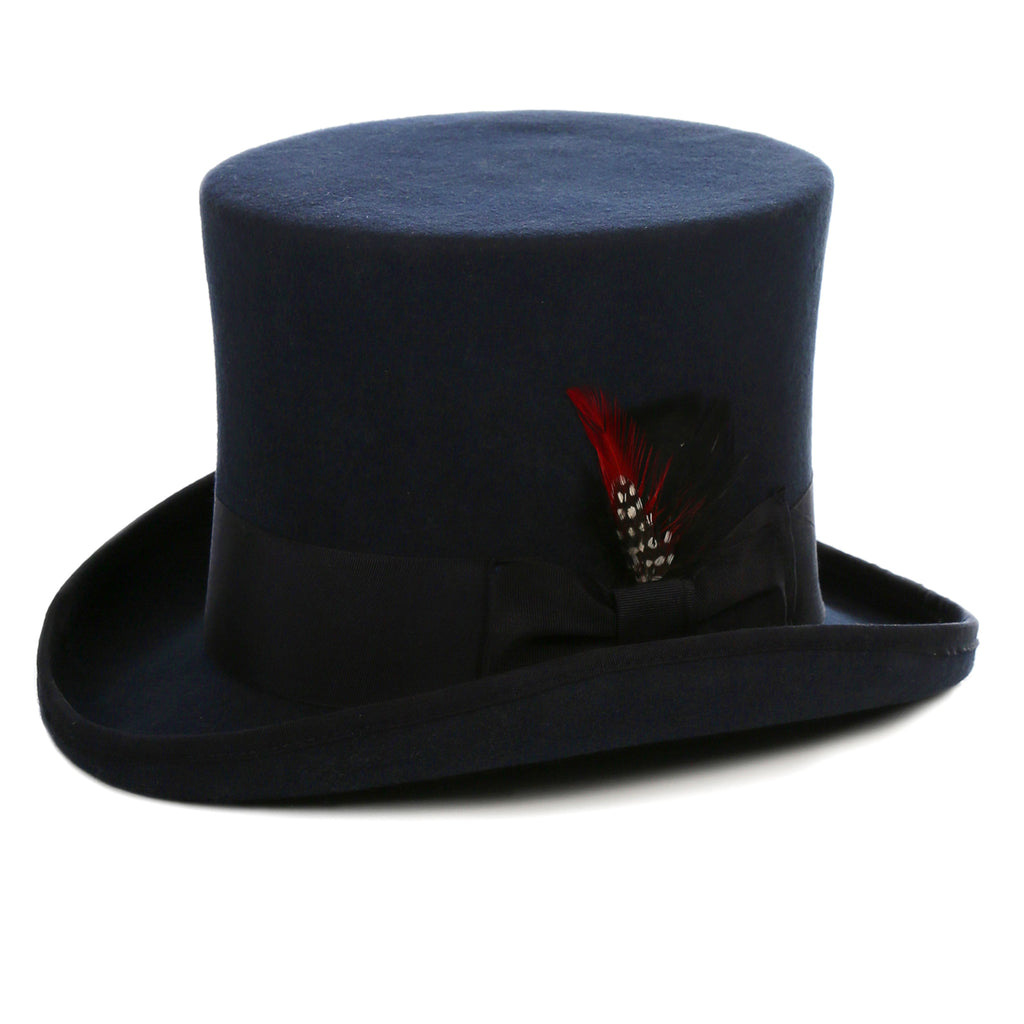Premium Wool Navy Top Hat - FHYINC best men