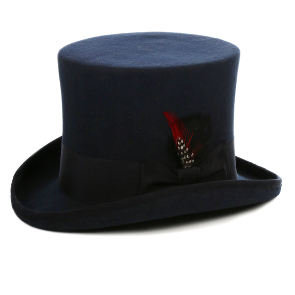 Premium Wool Navy Top Hat - FHYINC best men's suits, tuxedos, formal men's wear wholesale