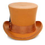 Premium Orange Wool Top Hat - FHYINC best men's suits, tuxedos, formal men's wear wholesale