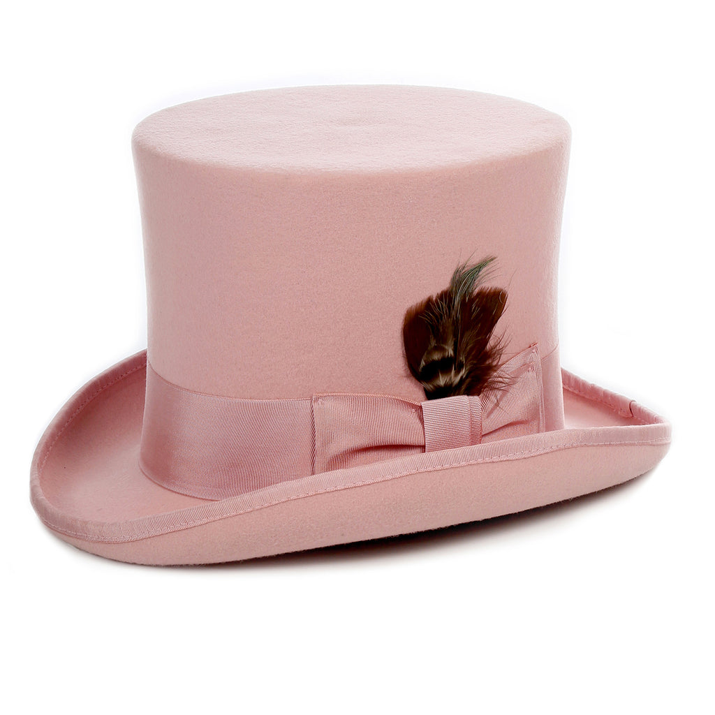Premium Wool Pink Top Hat - FHYINC best men