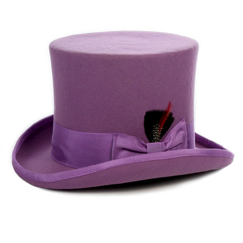 Premium Purple Wool Top Hat