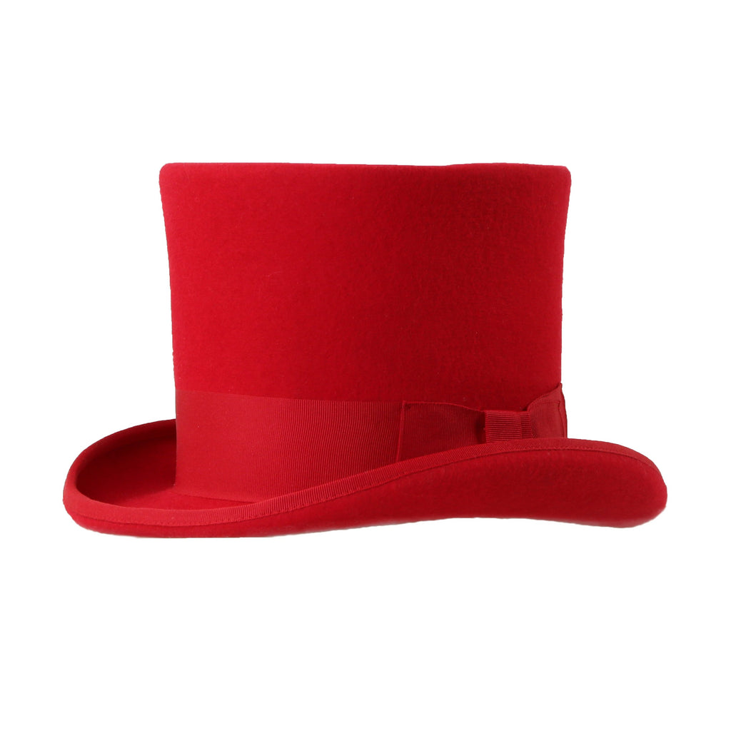 Premium Wool Red Top Hat - FHYINC best men