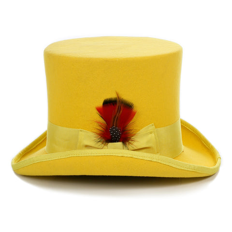 Premium Wool Yellow Top Hat