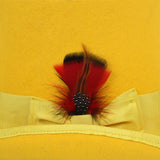 Premium Wool Yellow Top Hat - FHYINC best men's suits, tuxedos, formal men's wear wholesale