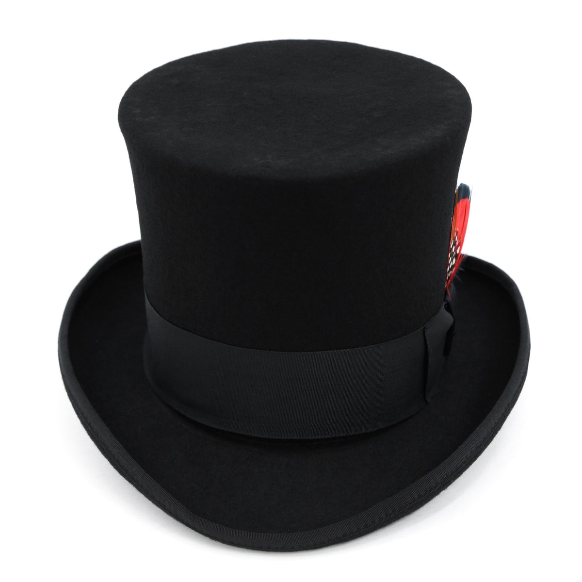 Black Wool Felt Victorian Top hat - FHYINC best men's suits, tuxedos, formal men's wear wholesale