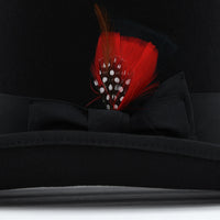 Black Wool Felt Victorian Top hat - FHYINC best men's suits, tuxedos, formal men's wear wholesale
