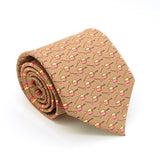 Pots Brown Necktie with Handkerchief Set - FHYINC best men's suits, tuxedos, formal men's wear wholesale