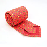 Pots Red Necktie with Handkerchief Set - FHYINC best men's suits, tuxedos, formal men's wear wholesale