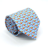 Pots Sky Blue Necktie with Handkerchief Set - FHYINC best men's suits, tuxedos, formal men's wear wholesale
