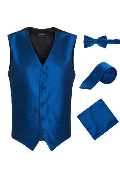 Ferrecci Mens 300-8 Royal Diamond Vest Set - FHYINC best men's suits, tuxedos, formal men's wear wholesale