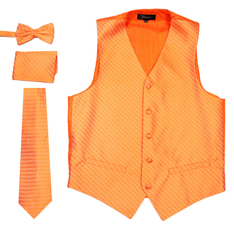 Ferrecci Mens 300 Orange Diamond Vest Set