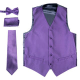 Ferrecci Mens 300-27 Purple Diamond Vest Set - FHYINC best men's suits, tuxedos, formal men's wear wholesale