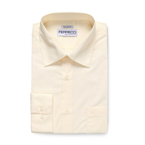Ferrecci Virgo Off White Regular Fit Dress Shirt